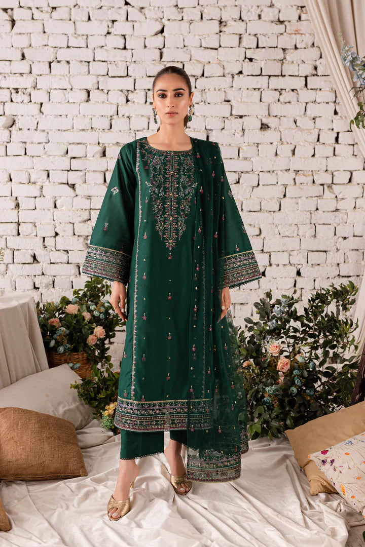 Orion 3Pc - Embroidered Cotton Dress